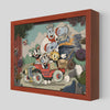 Cuphead Celebration Shadowbox Art