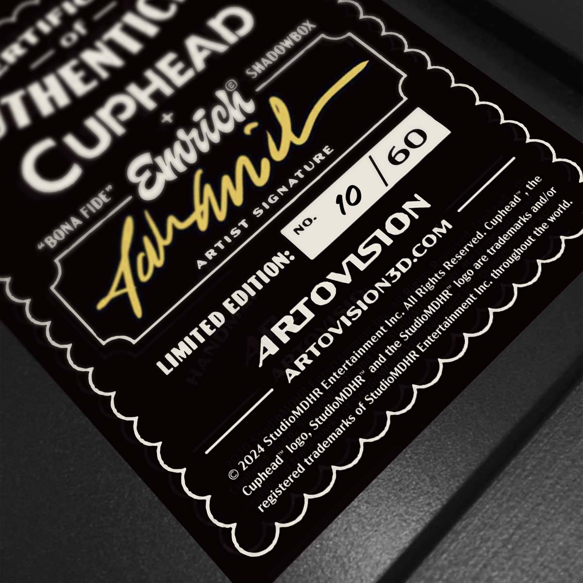 Cuphead A Dish To Die For Limited Edition Shadowbox Art