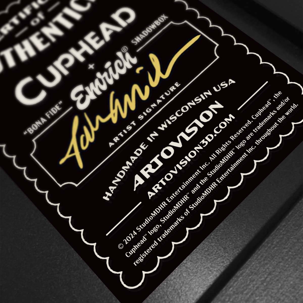 Cuphead A Dish To Die For Shadowbox Art