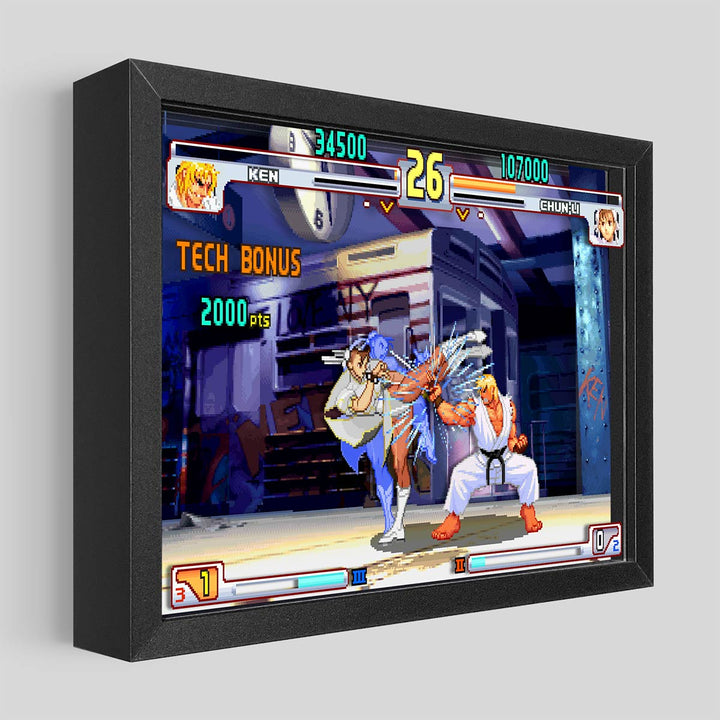 Street Fighter III : 3rd Strike - Chun-Li vs. Ken Shadowbox Art