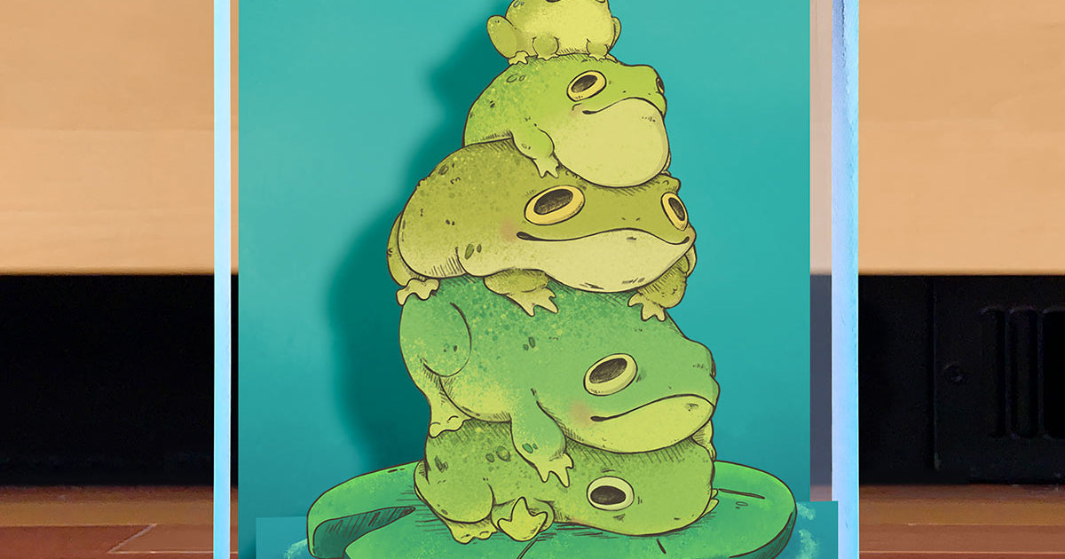 Stacka Frog Frog Stack Desktop Art | Artovision