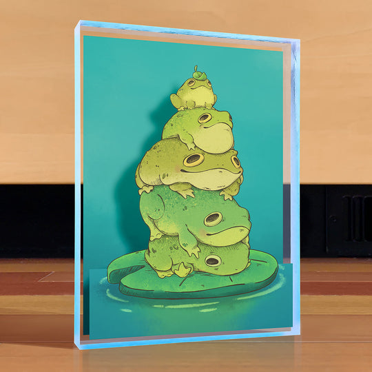 Frog Stack Desktop Art