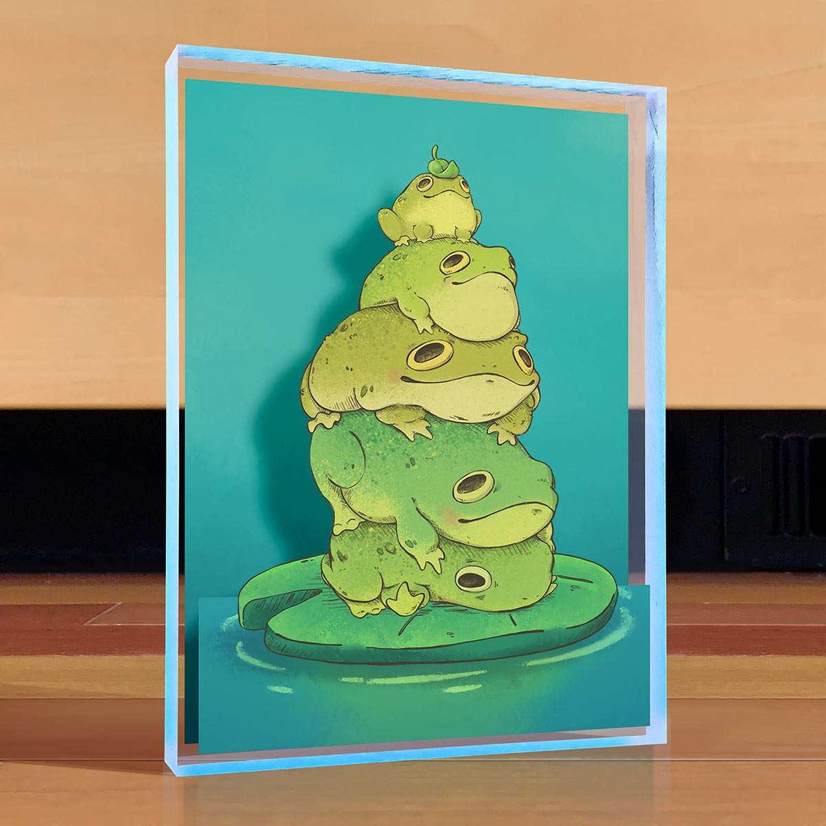 Stack A Frog Frog Stack Desktop Art | Artovision