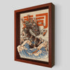 The Great Sushi Dragon Shadowbox Art