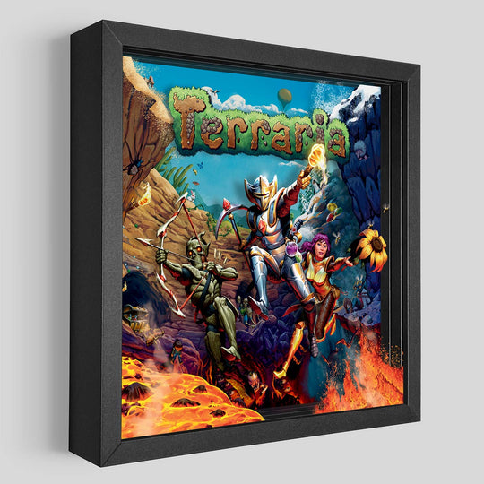Heroes of Terraria Shadowbox Art