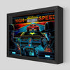 High Speed Pinball Shadowbox Art