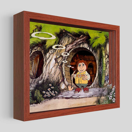 Hobbit Hole Shadowbox Art