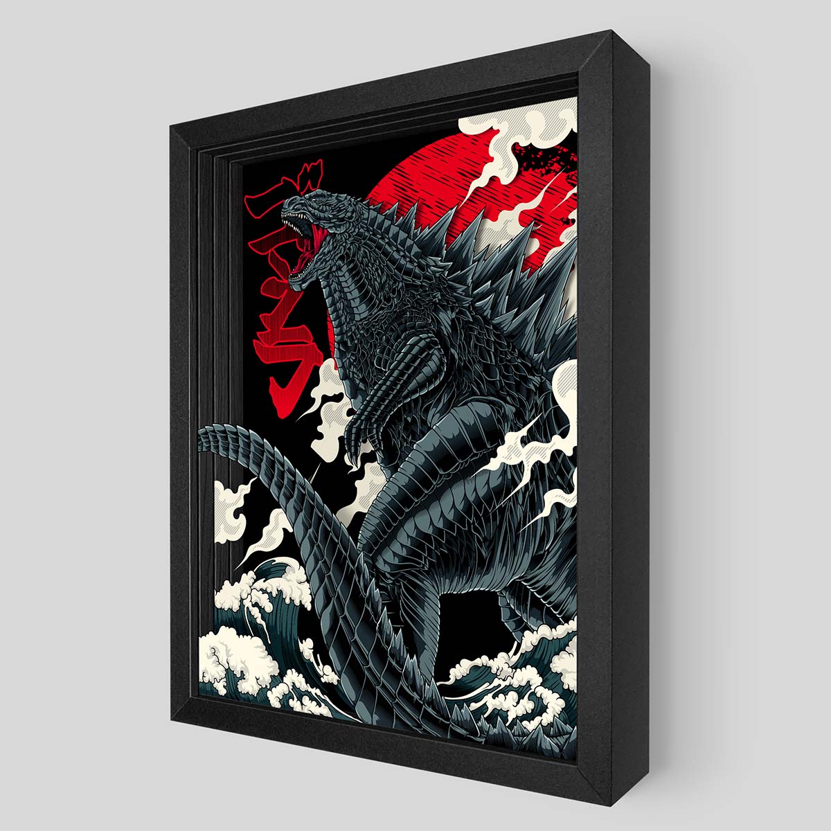 King of Monsters Shadowbox Art | Artovision