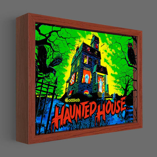 LED Haunted House Pinball Shadowbox Art