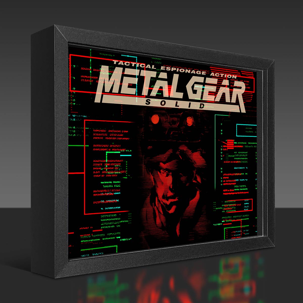 LED Metal Gear Solid Shadowbox Art