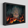 LED Terraria Wall of Flesh Shadowbox Art