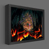 LED Terraria Wall of Flesh Shadowbox Art