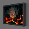 LED Terraria Wall of Flesh Shadowbox Art