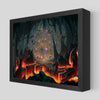 LED Terraria Wall of Flesh Shadowbox Art