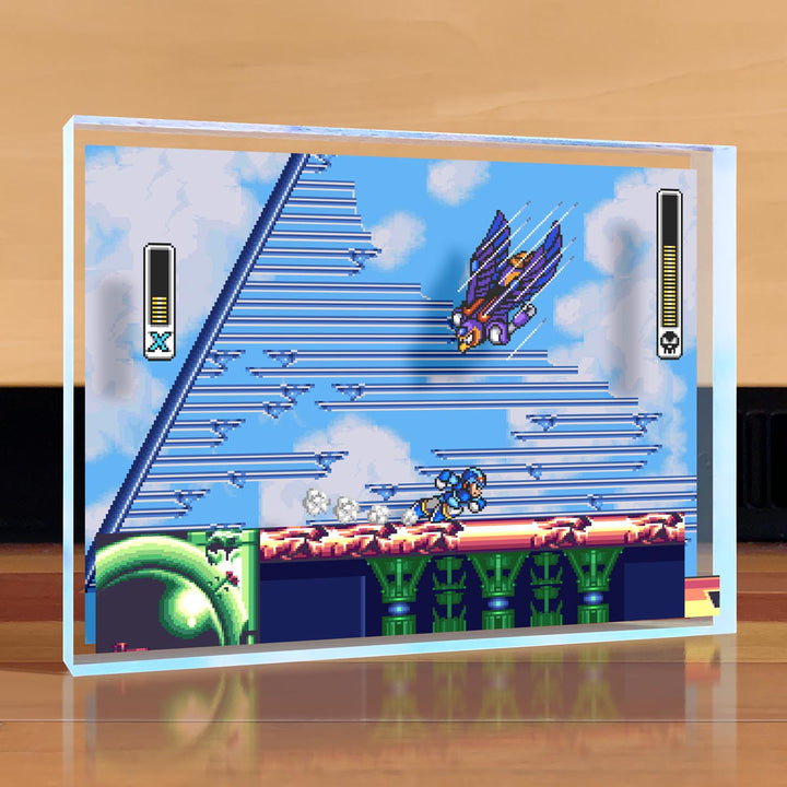 Mega Man X vs Storm Eagle Desktop Art