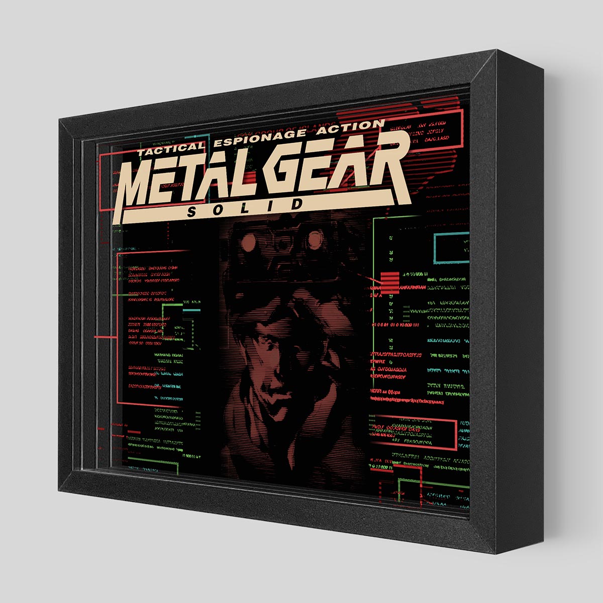 metal gear solid 1 menu Metal Gear Solid Shadowbox Art
