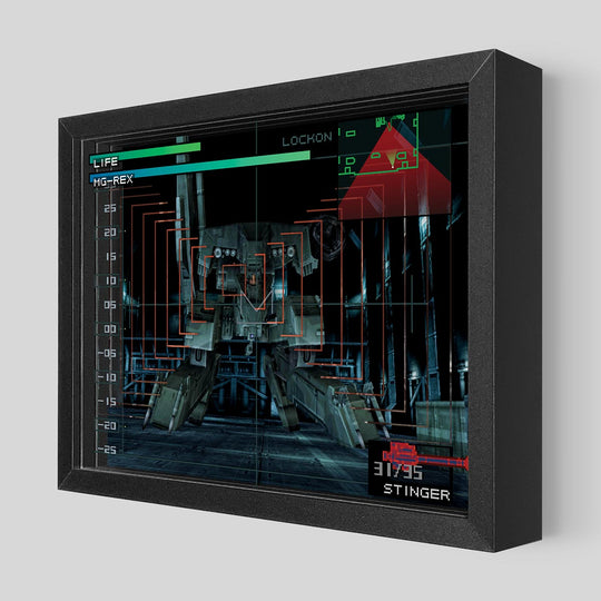 Metal Gear Solid Rex Shadowbox Art