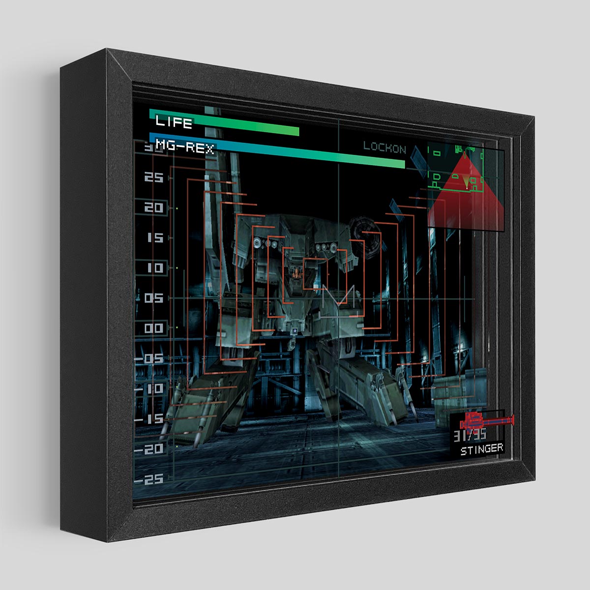 Metal Gear Solid Rex Shadowbox Art