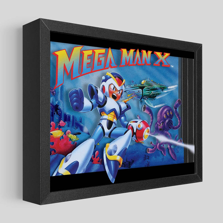 Mega Man X Shadowbox Art