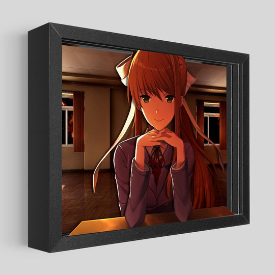 Doki Doki Literature Club Monika Shadowbox Art