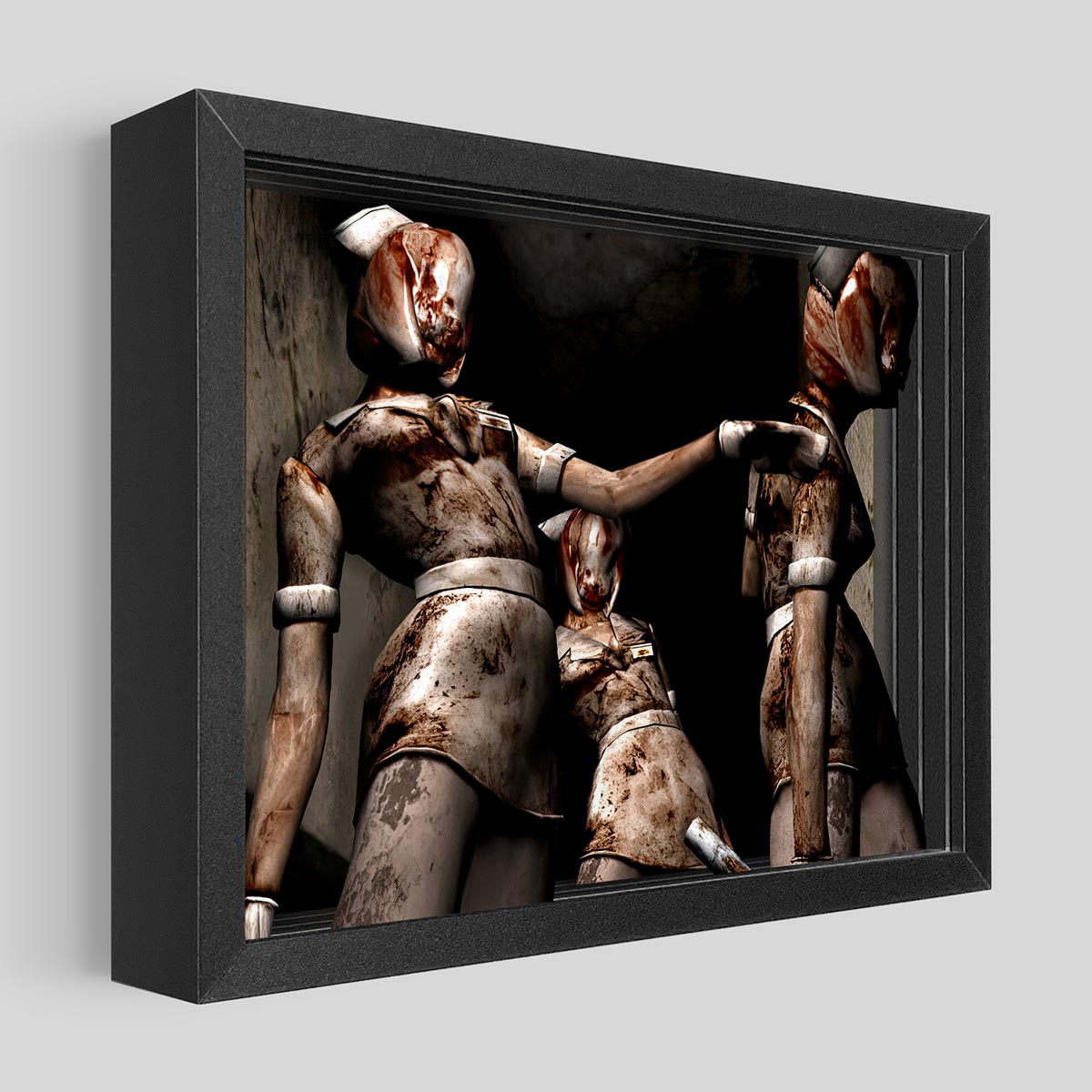 Silent Hill Nurses Shadowbox Art
