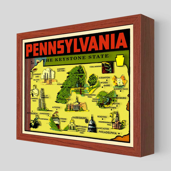 Pennsylvania Shadowbox Art