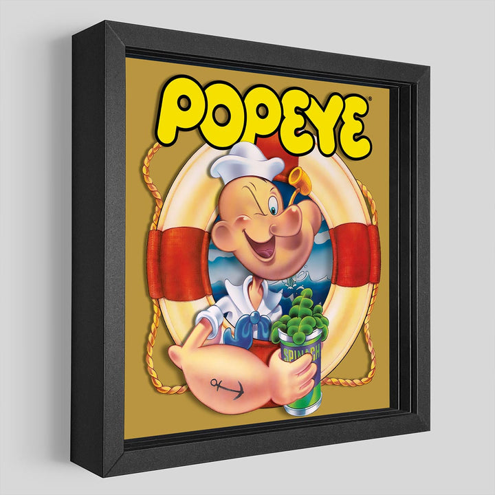 Popeye the Sailor Shadowbox Art