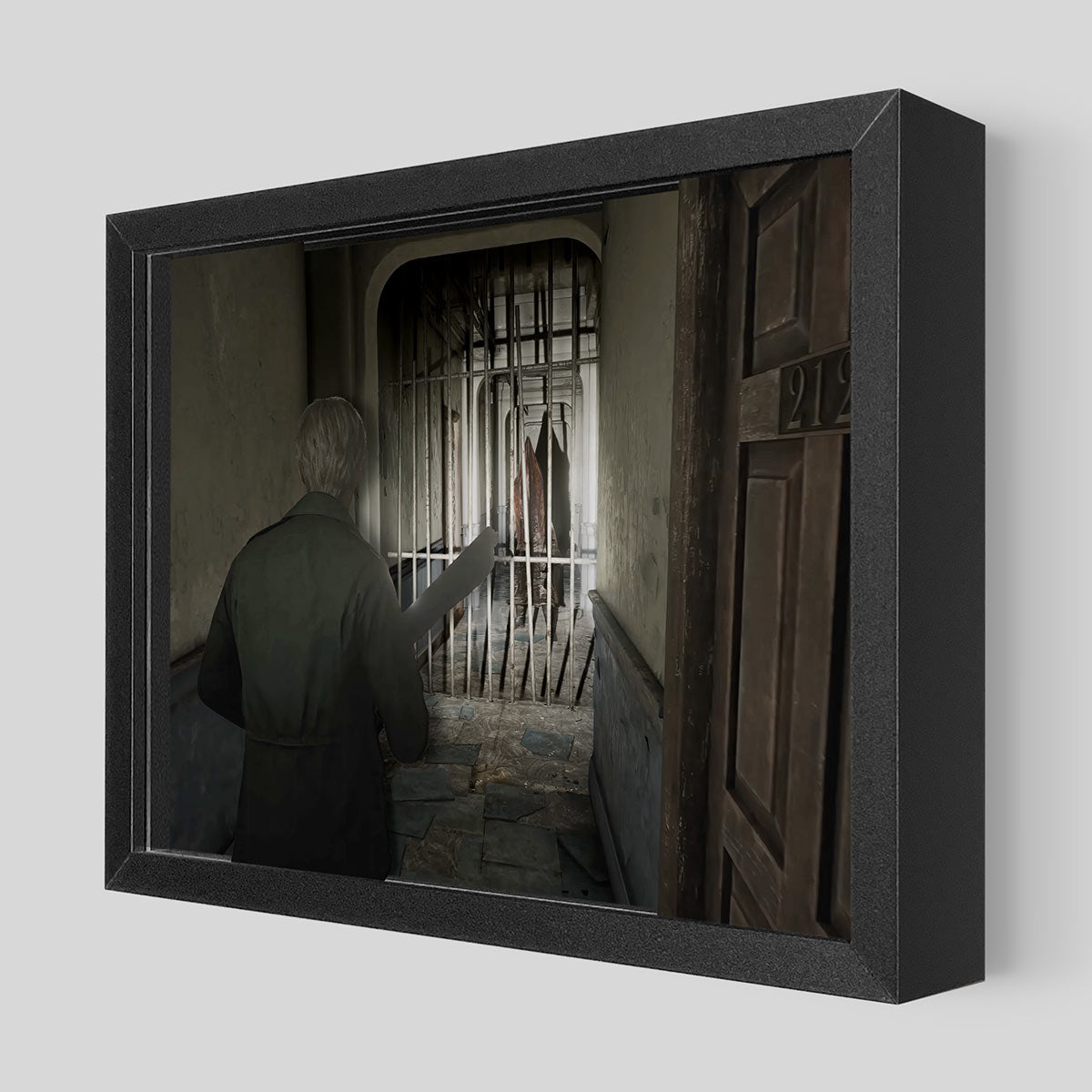 Pyramid Head Shadowbox Art