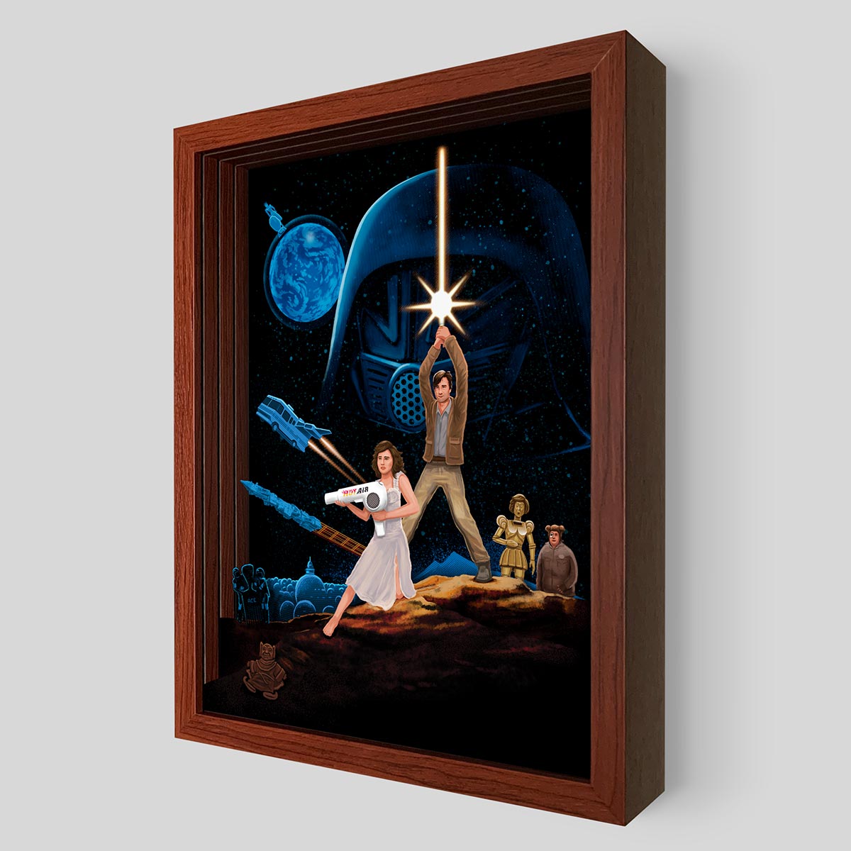 Space Balls Cereal Shadowbox Art | Artovision