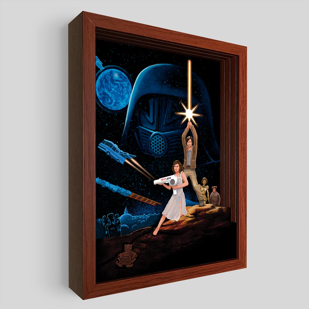 Schwartz Wars Shadowbox Art