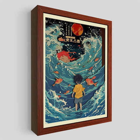 salvoサルボ作　風景画　paragon Greco Born of Sea and Spirit Shadowbox Art | Artovision