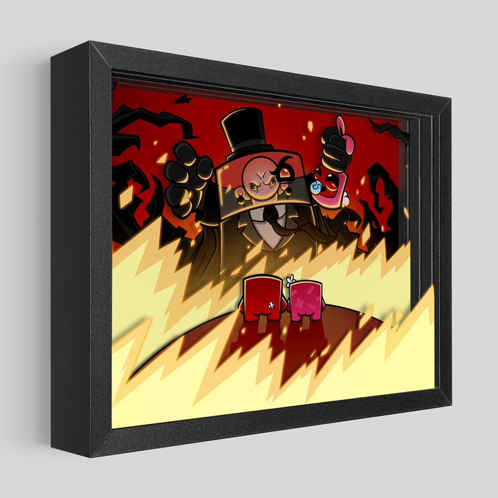 Super Meat Boy Shadowbox Art