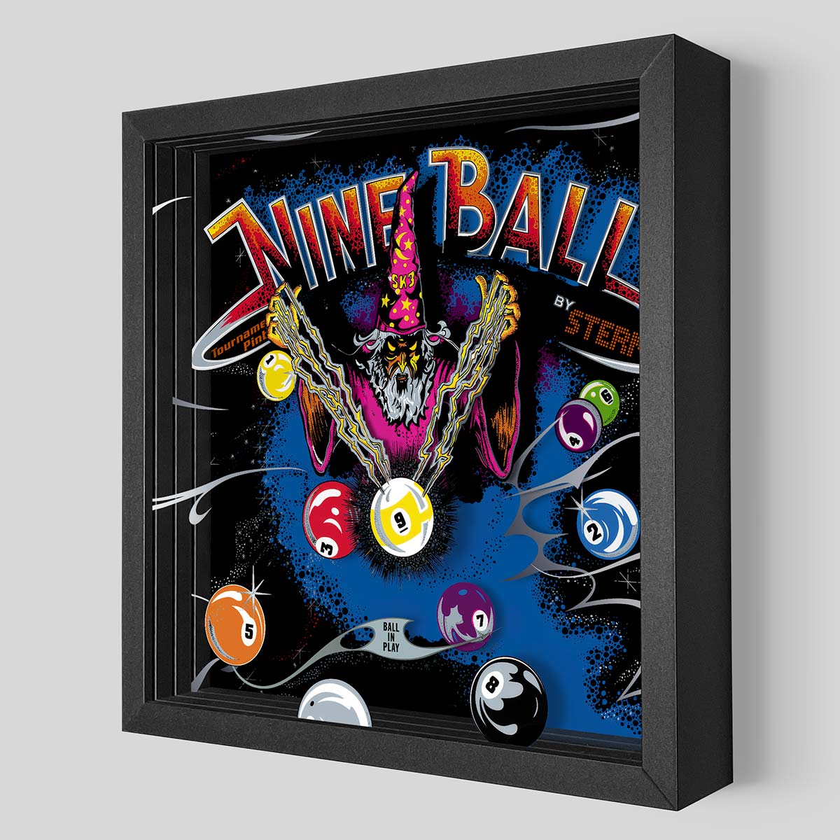 Nine Ball Shadowbox Art