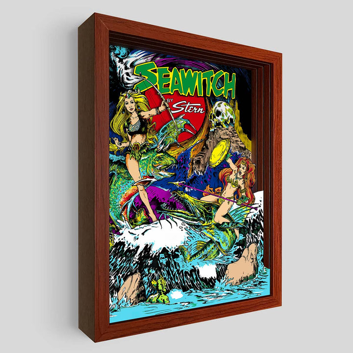 Seawitch Pinball Shadowbox Art