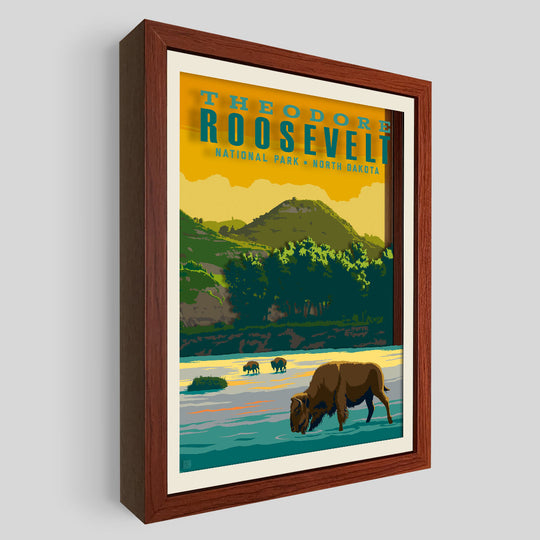 Theodore Roosevelt National Park Shadowbox Art