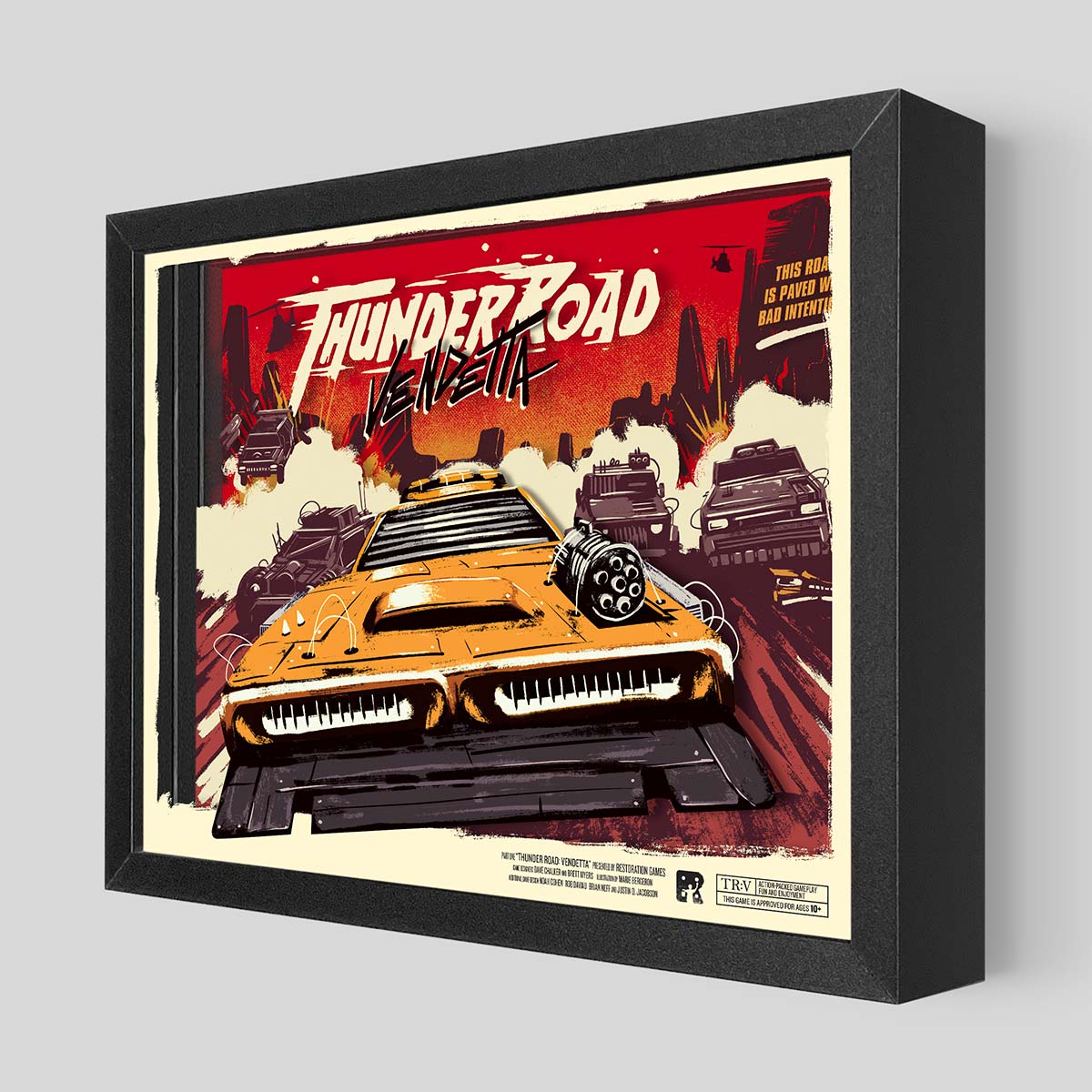 Thunder Road: Vendetta Shadowbox Art | Artovision