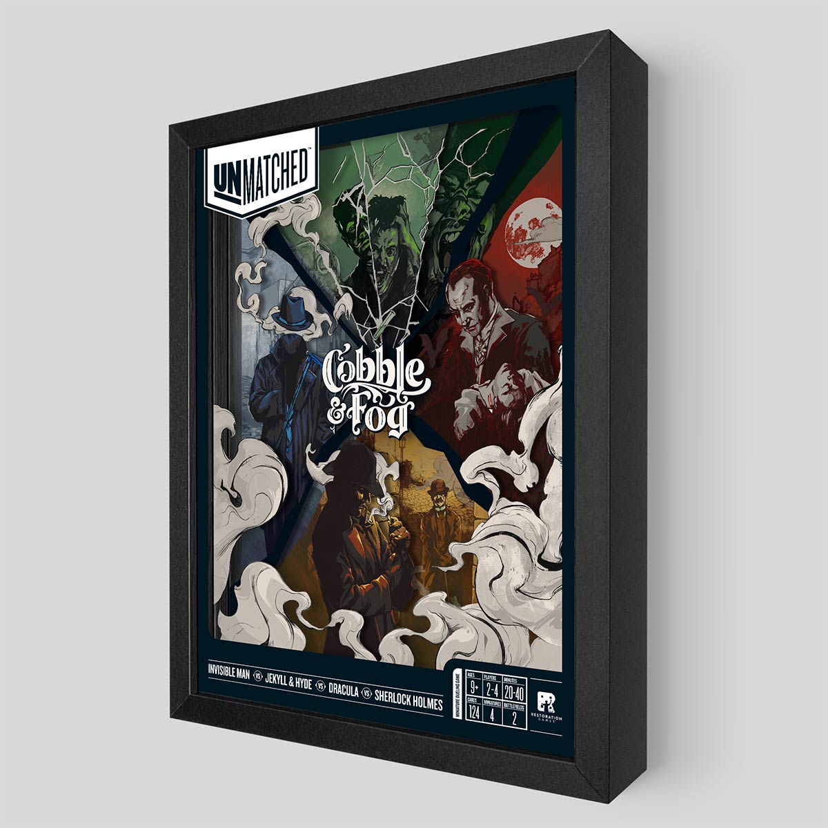 Unmatched: Cobble & Fog Shadowbox Art