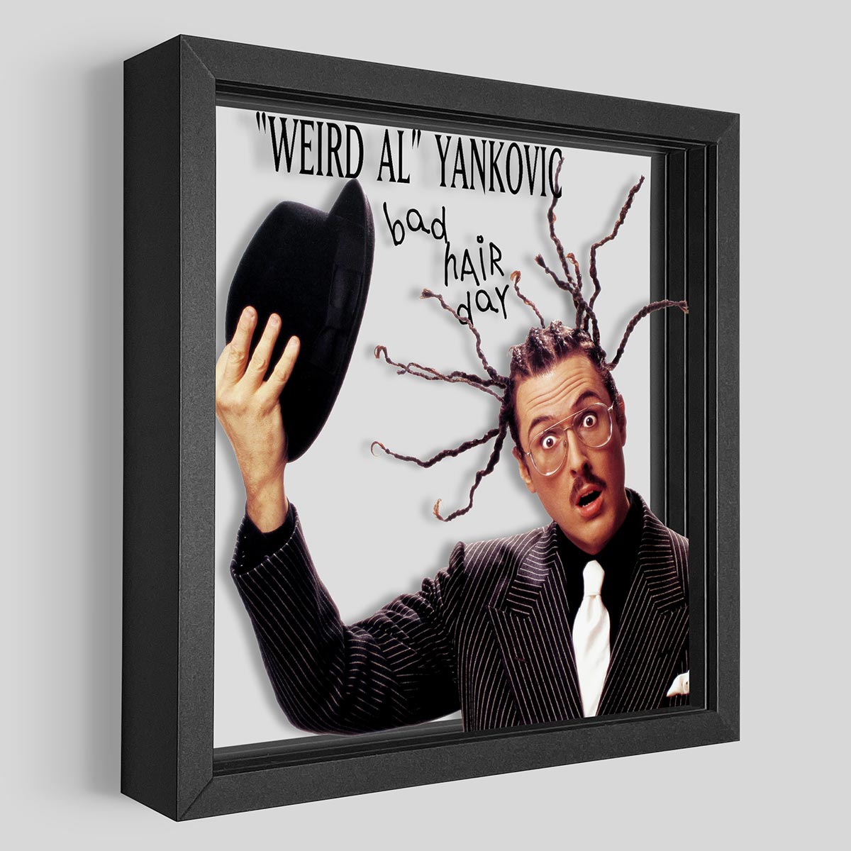 Weird Al Bad Hair Day Shadowbox Art