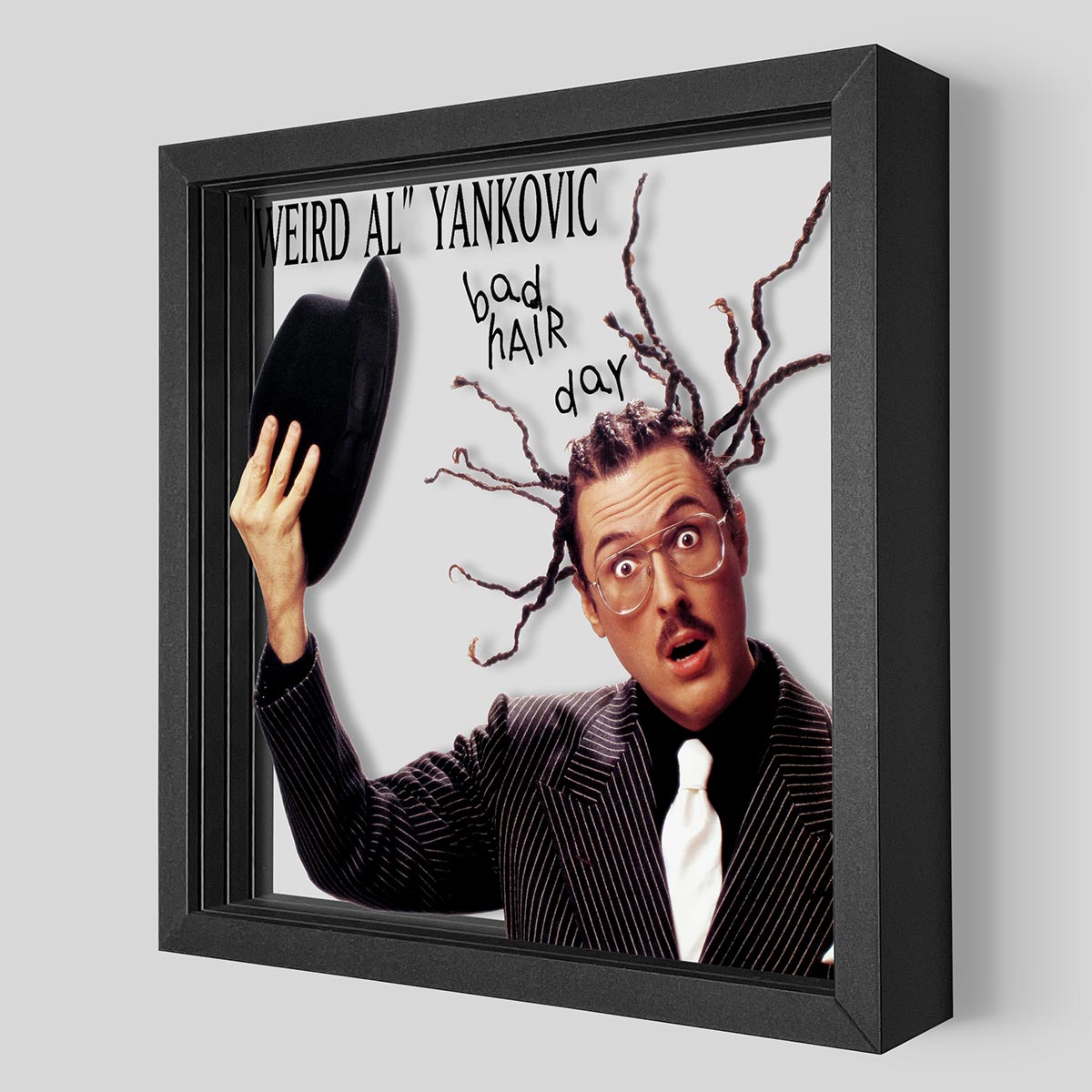 Weird Al Bad Hair Day Shadowbox Art