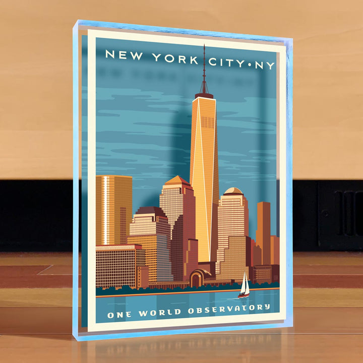 One World Observatory Desktop Art