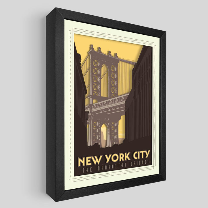 Manhattan Bridge Shadowbox Art