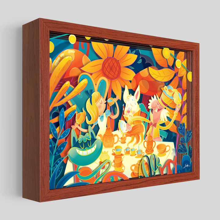 Alice Tea Party Shadowbox Art