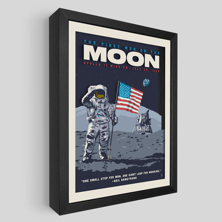 Apollo 11 Shadowbox Art