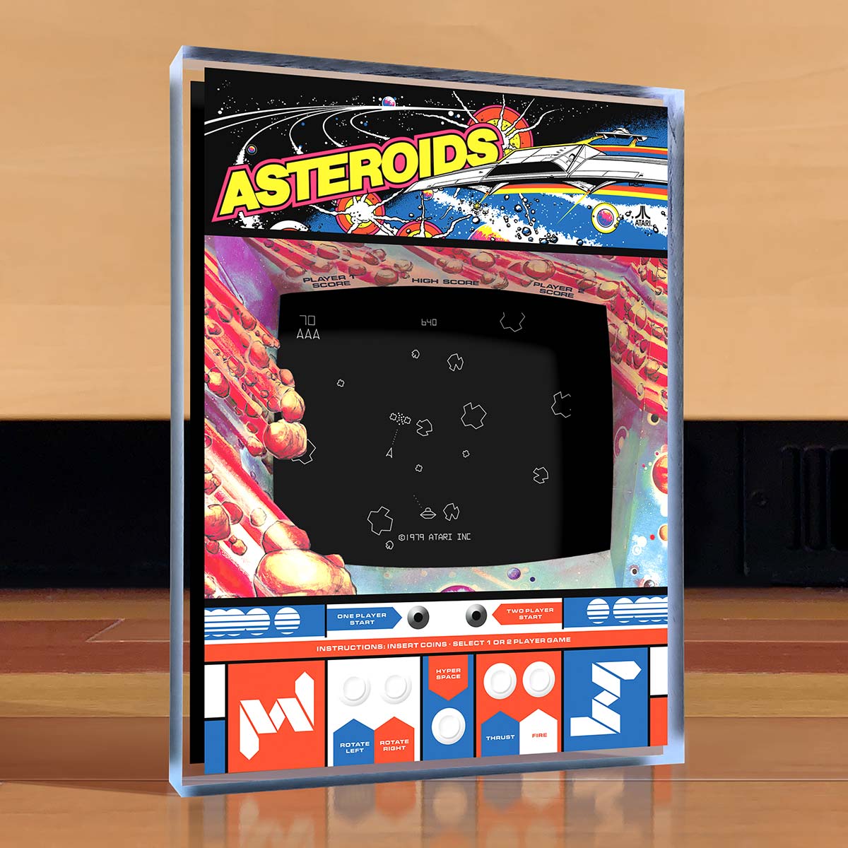 Asteroids Arcade Desktop Art