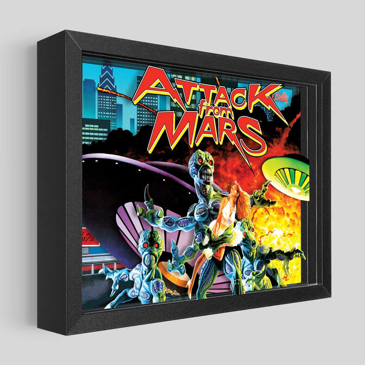 Attack From Mars Shadowbox Art