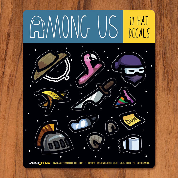 Among Us: Art Tile Crewmate Decals - More Hats