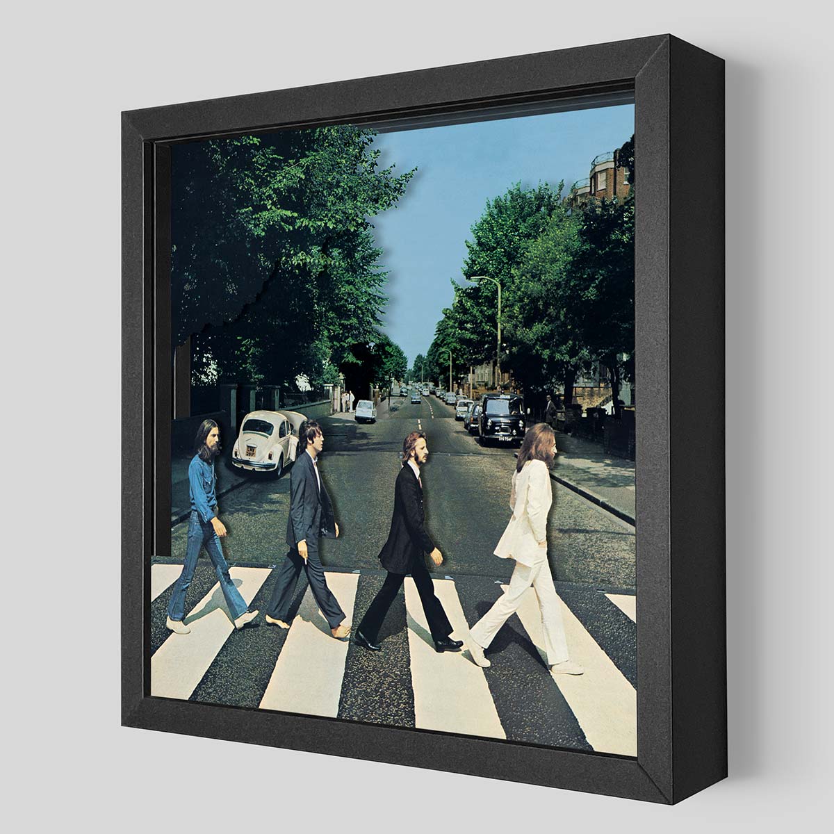 beatles シャドーボックス　アビーロード　3Dアート The Beatles Abbey Road Shadowbox Art | Artovision