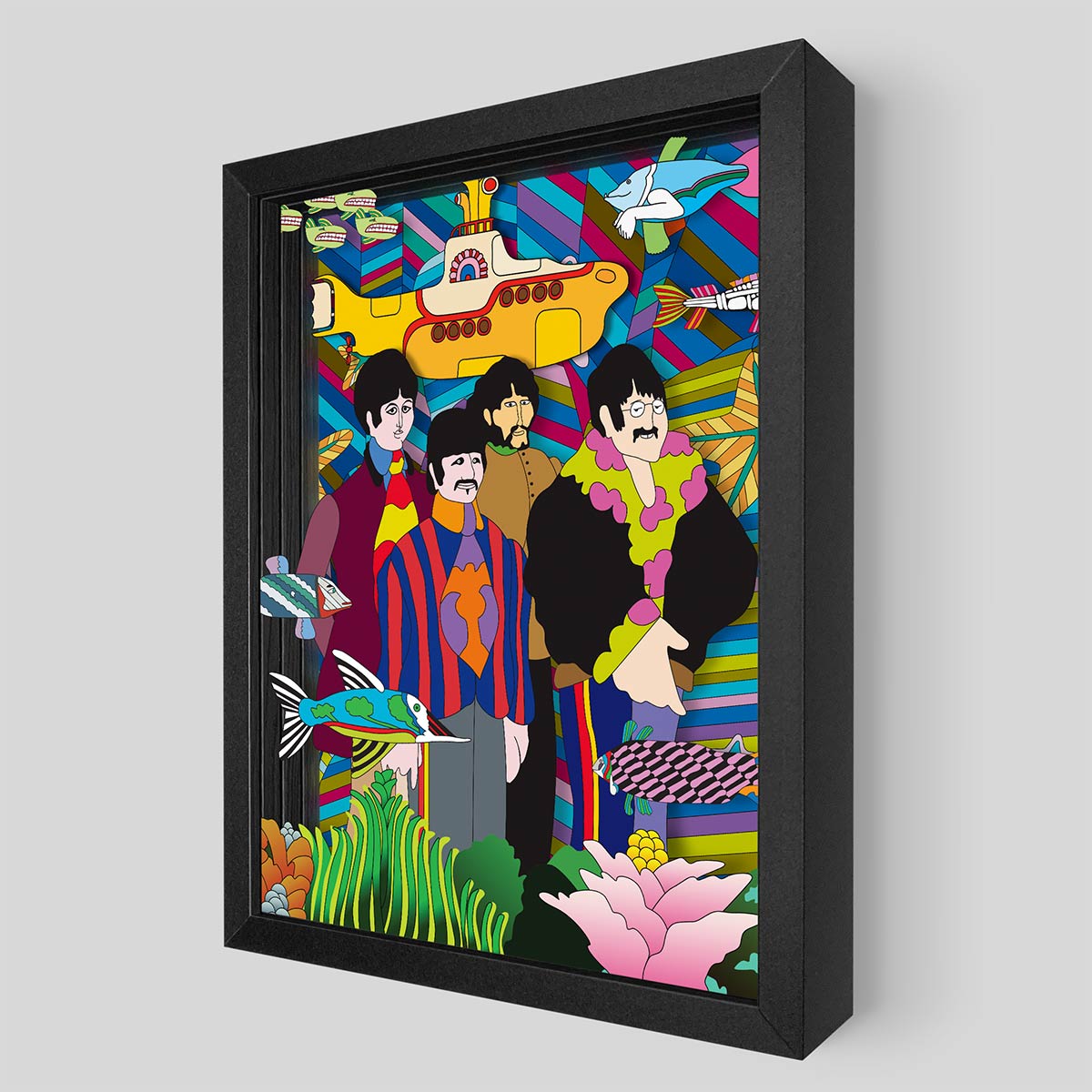 The Beatles Yellow Submarine Shadowbox Art | Artovision