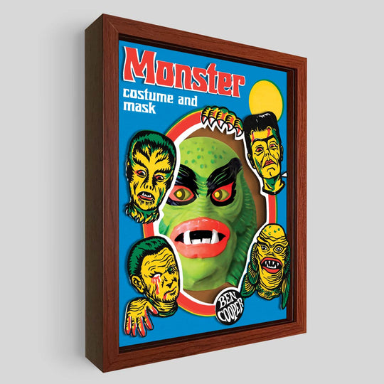 Ben Cooper Lagoon Creature Shadowbox Art