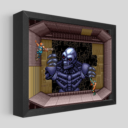 Contra III Shadowbox Art